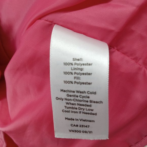 Talbots casual pink full zip pink Vest size large - Picture 3 of 8